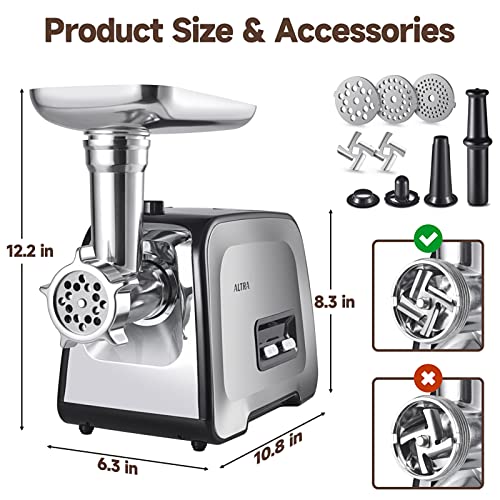 Meat Grinder Electric Mincer with Stainless Steel Blades a7