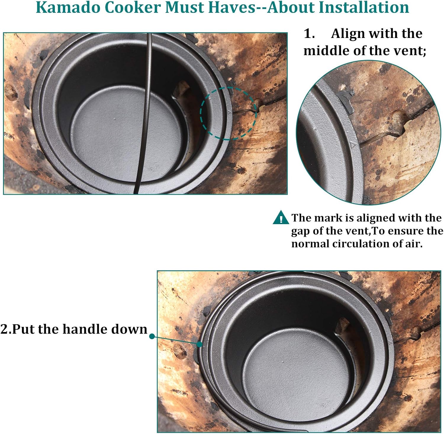 Cast Iron Ash Can with Handle for Kamado Grill a7