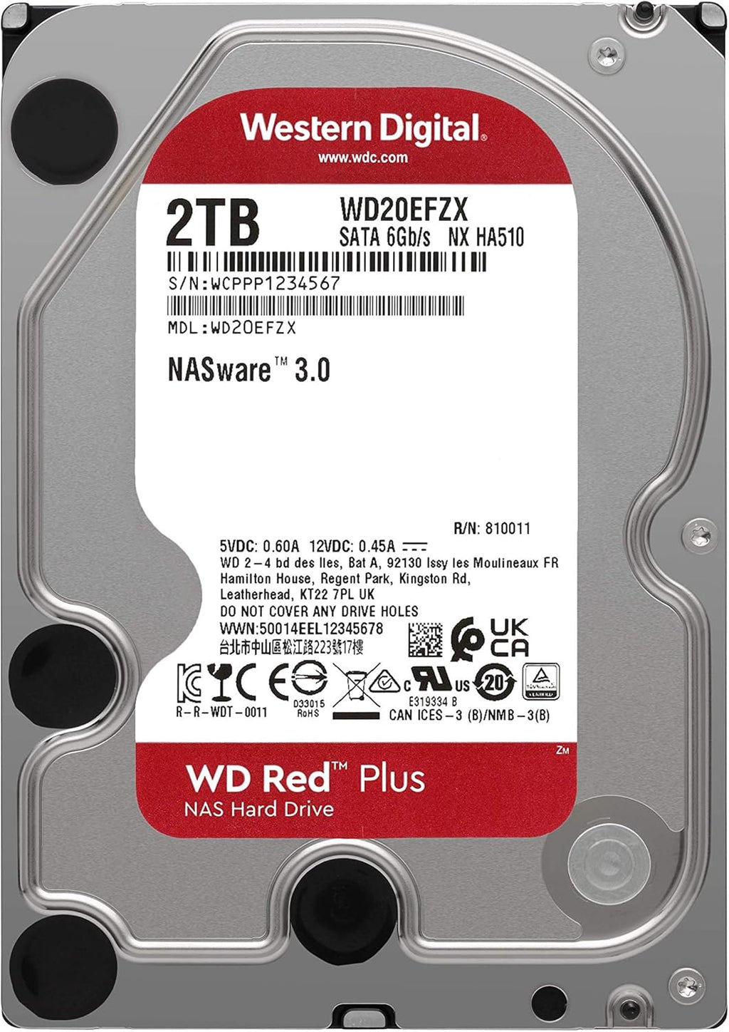 12TB NAS Internal Hard Drive 7200 RPM SATA 6Gb/s CMR 3.5 k7