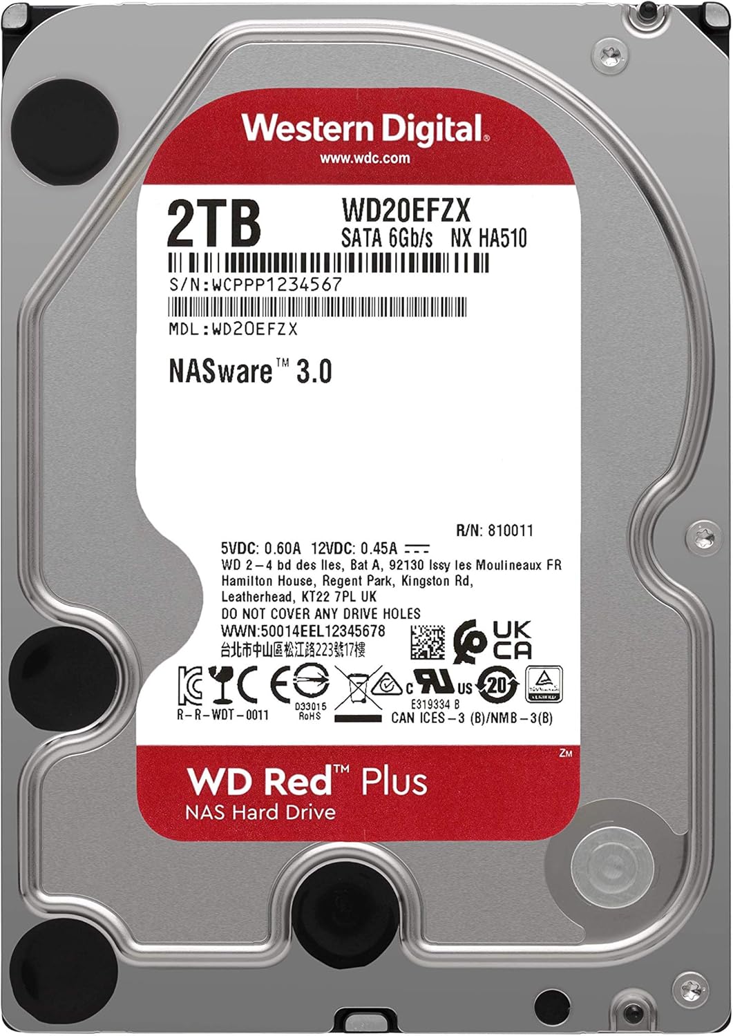 12TB NAS Internal Hard Drive 7200 RPM SATA 6Gb/s CMR 3.5 k7