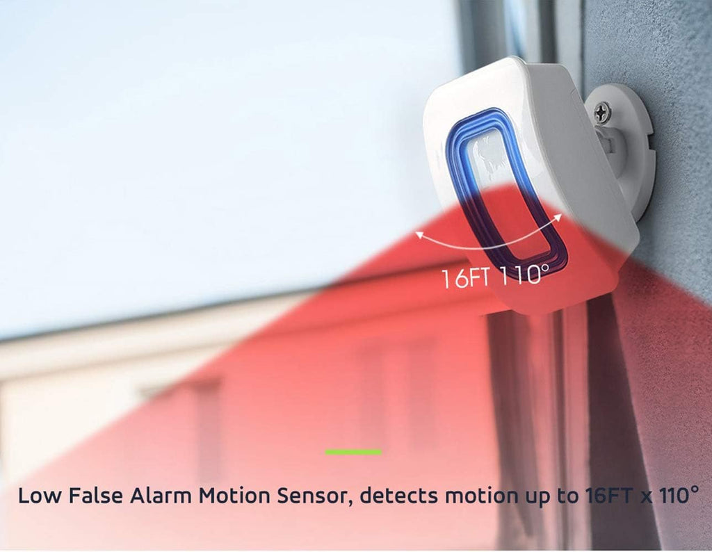 Motion Sensor Alert System for Elderly Fall Prevention 3 Receivers 2 Monitors k7