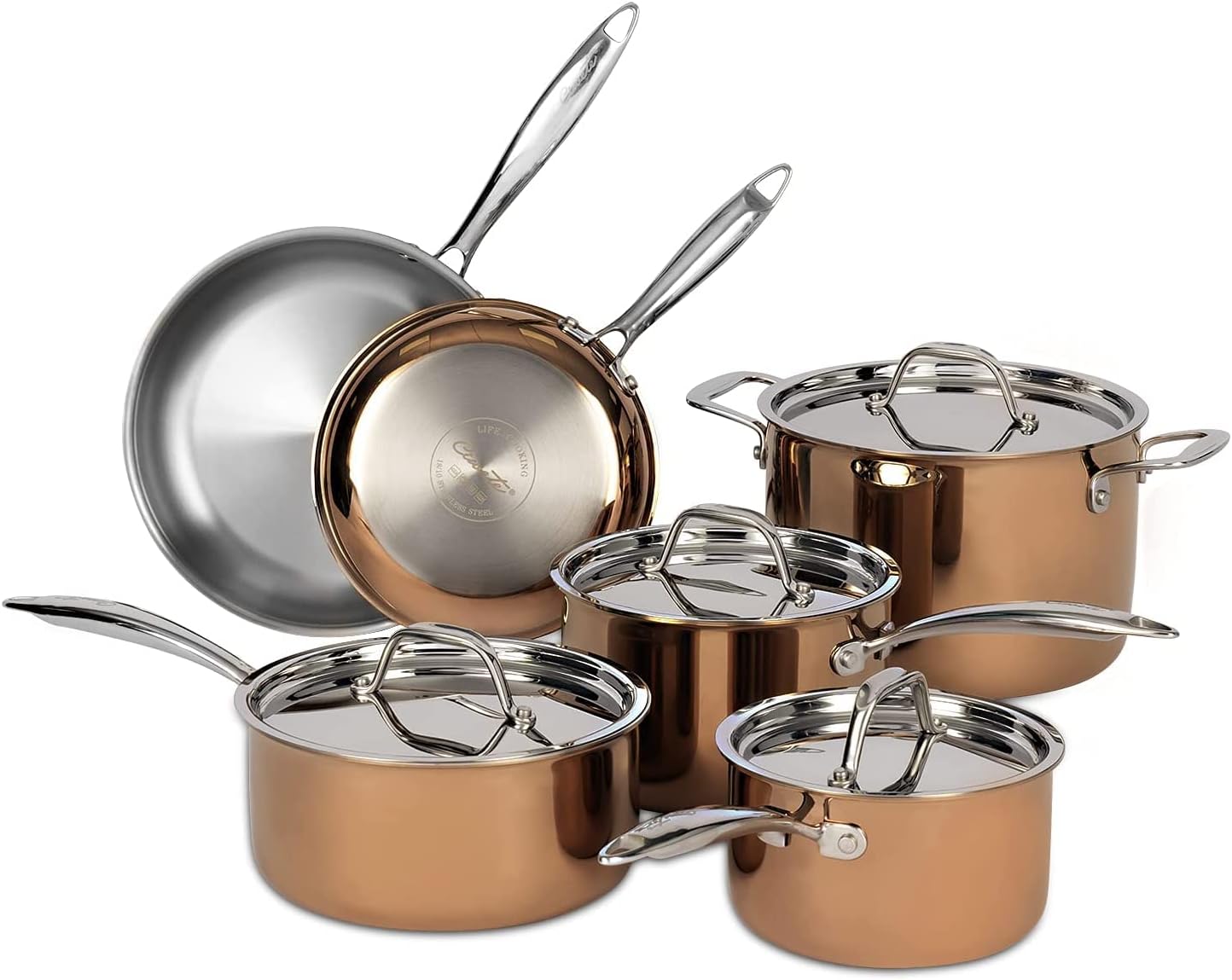 Stainless Steel Cookware Set 11pc 9k