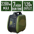 Portable Digital Inverter Generator 2200/1800-Watt Gasoline Parallel Capability