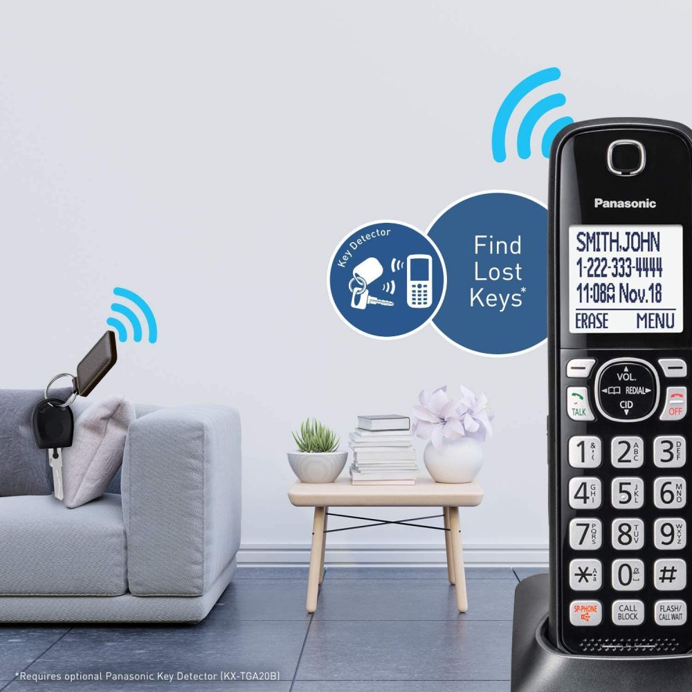 Cordless Phone with Answering Machine - 4 Handsets A7