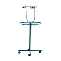 PawHut 49" Rolling T-Stand Bird Training Activity Playground With Perch