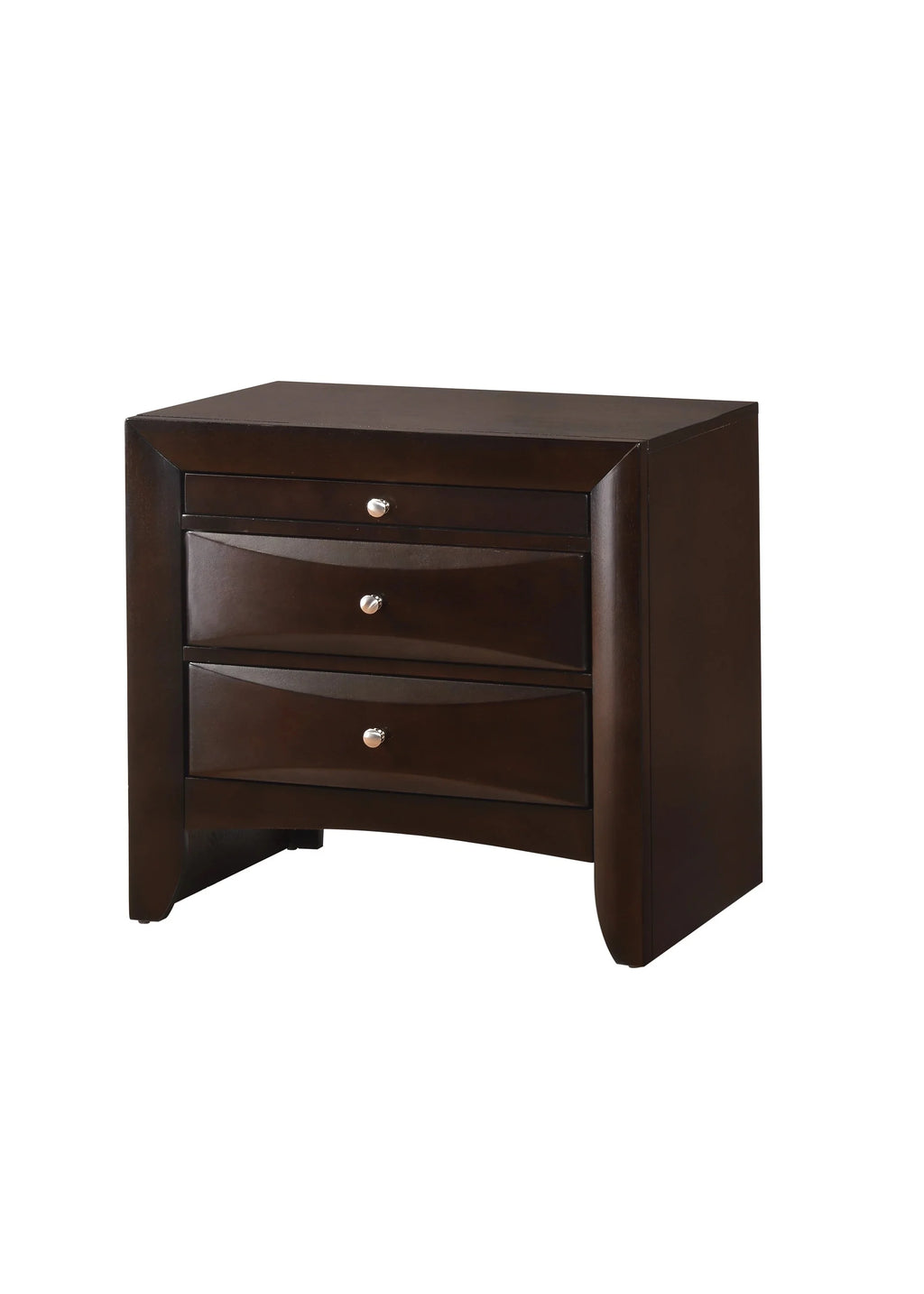 King Size 4pc Captains Bed Set Storage Drawers Cherry Finish A7