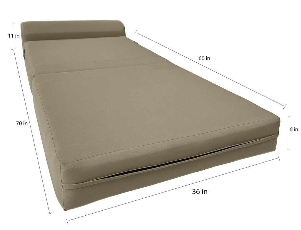 Folding Foam Sleeper Chair Bed, Portable Guest Sofa a7