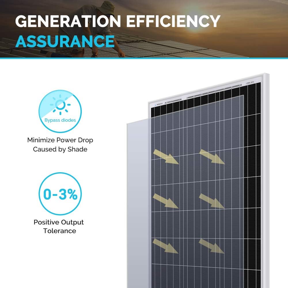 Solar Panel 100W Monocrystalline Off-Grid Charger k7