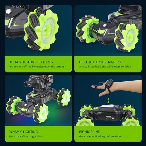 RC Car Stunt Truck with Soft Bullets and LED Lights 7k