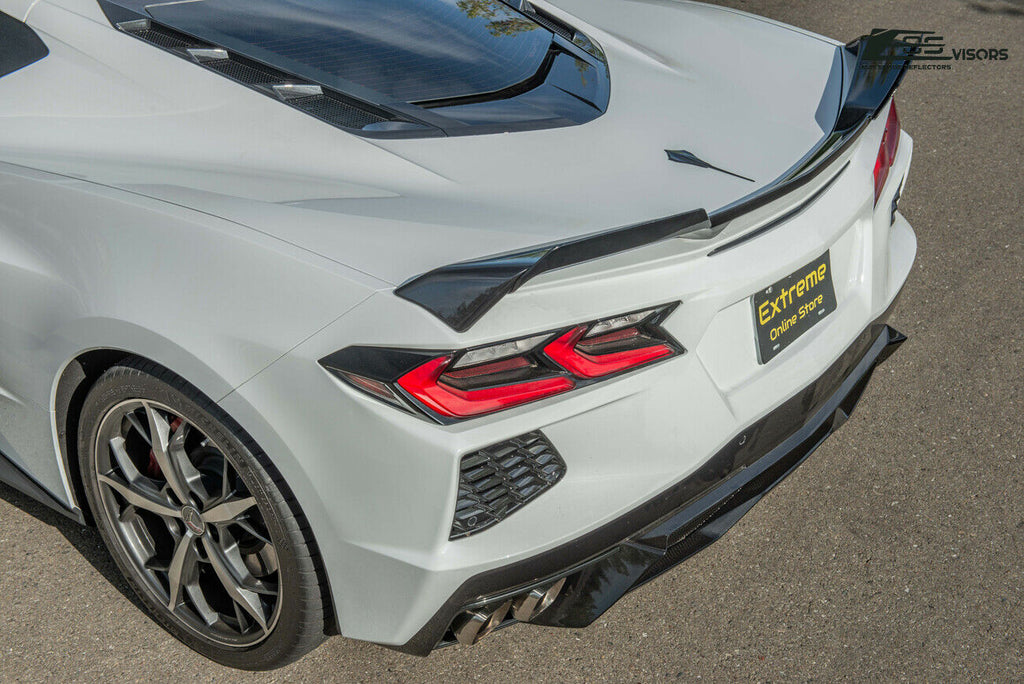 Replacement Rear Trunk Spoiler Wickers Pair for Corvette C8 A7