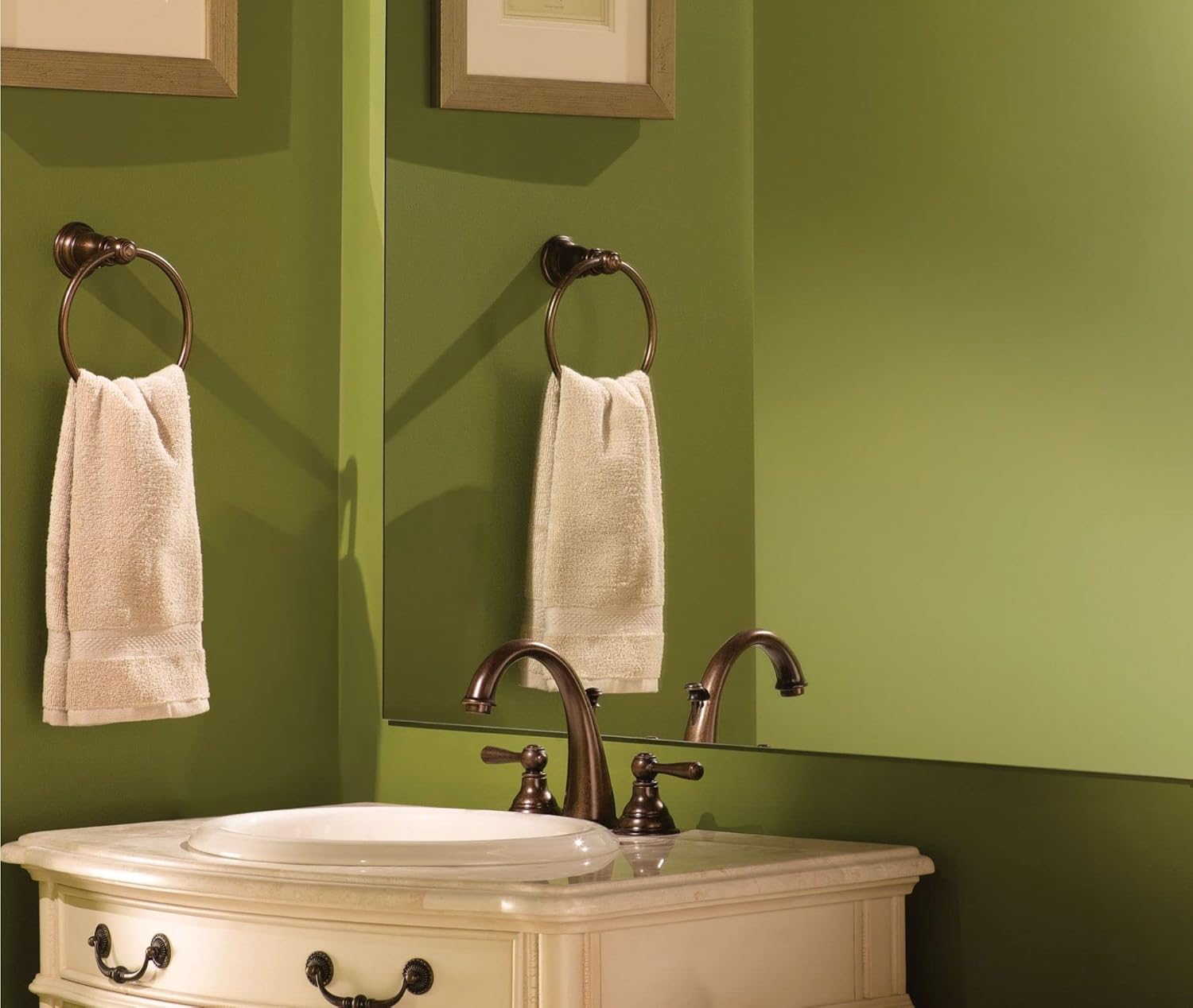 Bathroom Faucet Two-Handle High-Arc Oil Rubbed Bronze k7