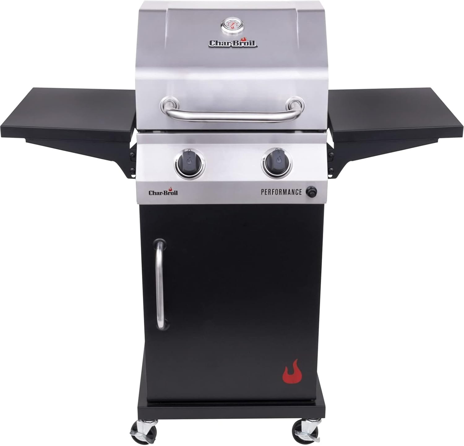 Gas Grill 2-Burner Cabinet Style Propane Stainless Black A7
