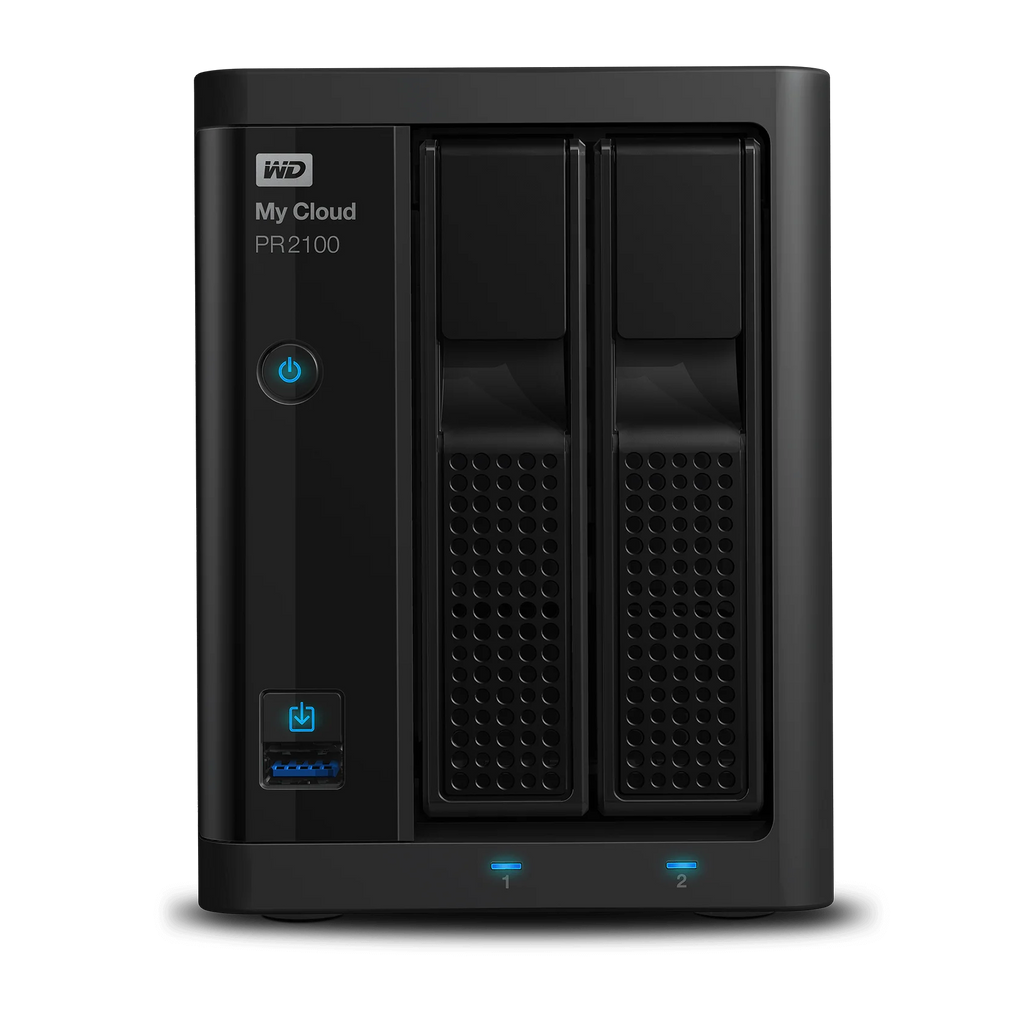 WD 16TB My Cloud Pro Series PR2100, 2-Bay Network Attached Storage - WDBBCL0160JBK-NESN