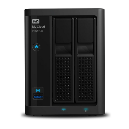 WD 16TB My Cloud Pro Series PR2100, 2-Bay Network Attached Storage - WDBBCL0160JBK-NESN