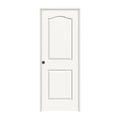 JELD-WEN 28 in. x 80 in. Camden White Painted Right-Hand Textured Molded Composite MDF Single Prehung Interior Door