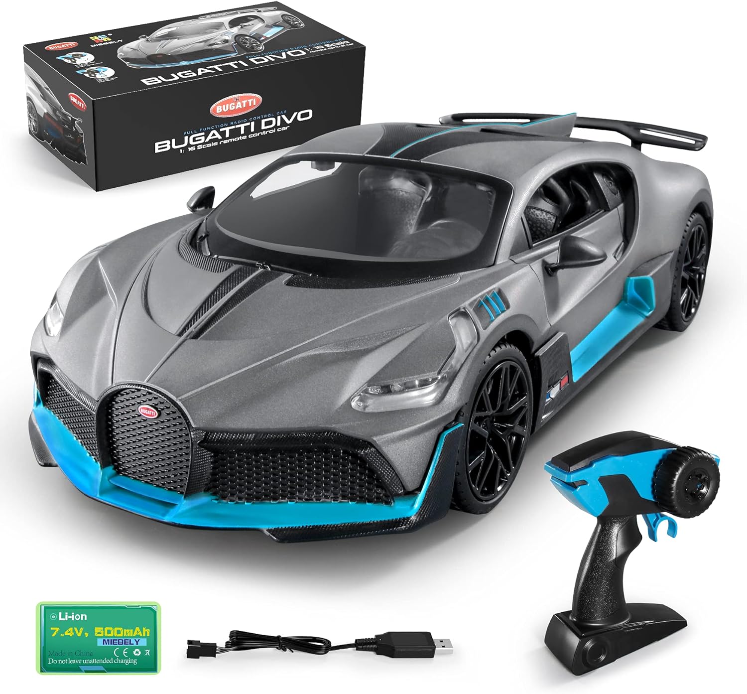 Remote Control Car 1/12 Scale with Lights and Detachable Steering Ring k7