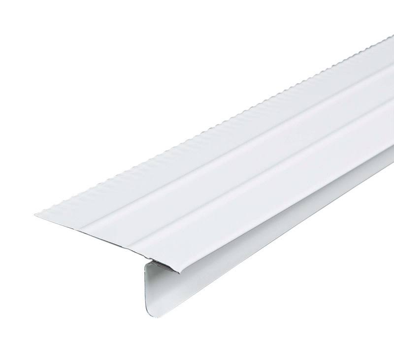 Amerimax 2.43 in. W x 10 ft. L Aluminum Overhanging Roof Drip Edge White - Case Of: 25