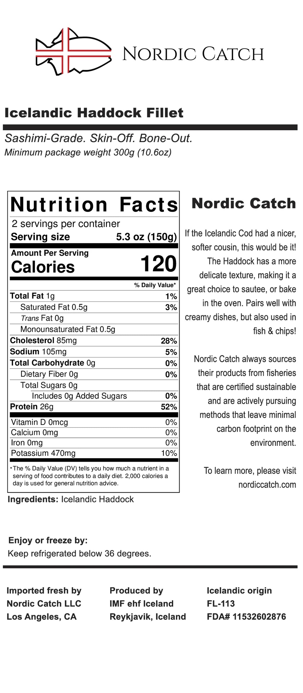 Cod & Haddock 2lb Bundle A7k