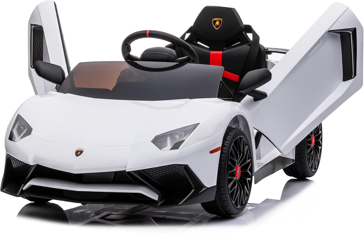 Electric Ride On Sports Car Toy with Parent Control, LED Lights a7