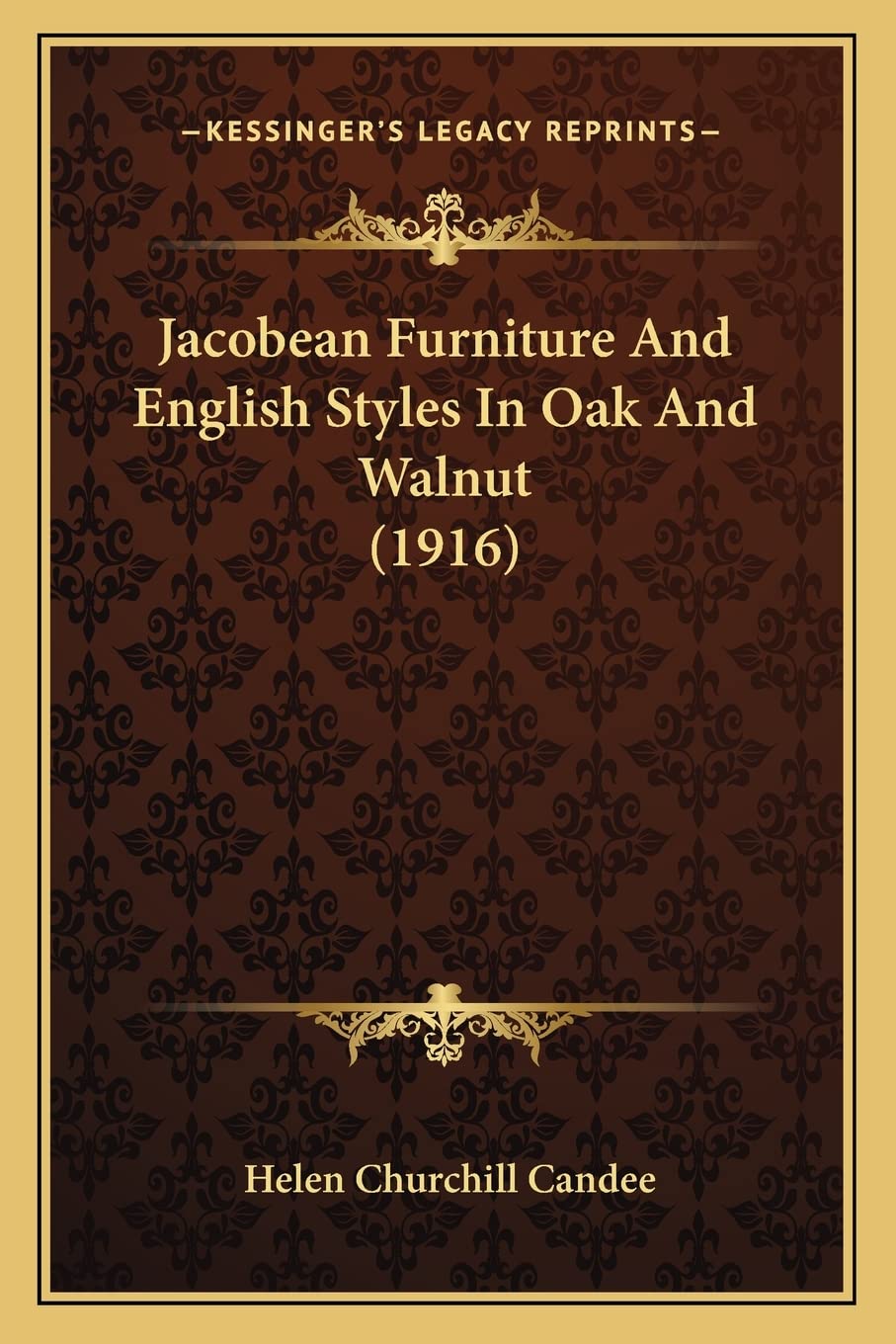 Jacobean Furniture And English Styles In Oak And Walnut (1916)