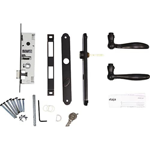 Storm Door Mortise Handle Set Brushed Nickel 7k