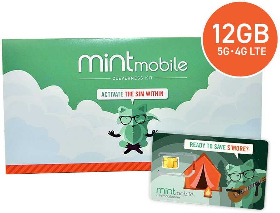 Wireless Plan 12GB 5G 4G LTE SIM Card a7