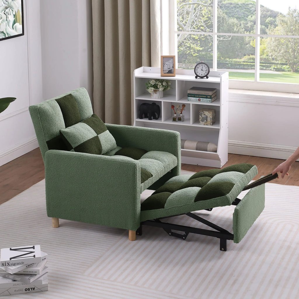 Convertible Sleeper Sofa Chair Bed with Pillow A7