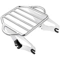 Benlari Chrome Detachable Luggage Rack 2-Up Mounting Rack Compatible for Harley Davidson Touring Road King Street Electra Glide 2009-2024 2021 2020 2019 2018 2017 2016 2015 2014 2013 2012 2011 2023