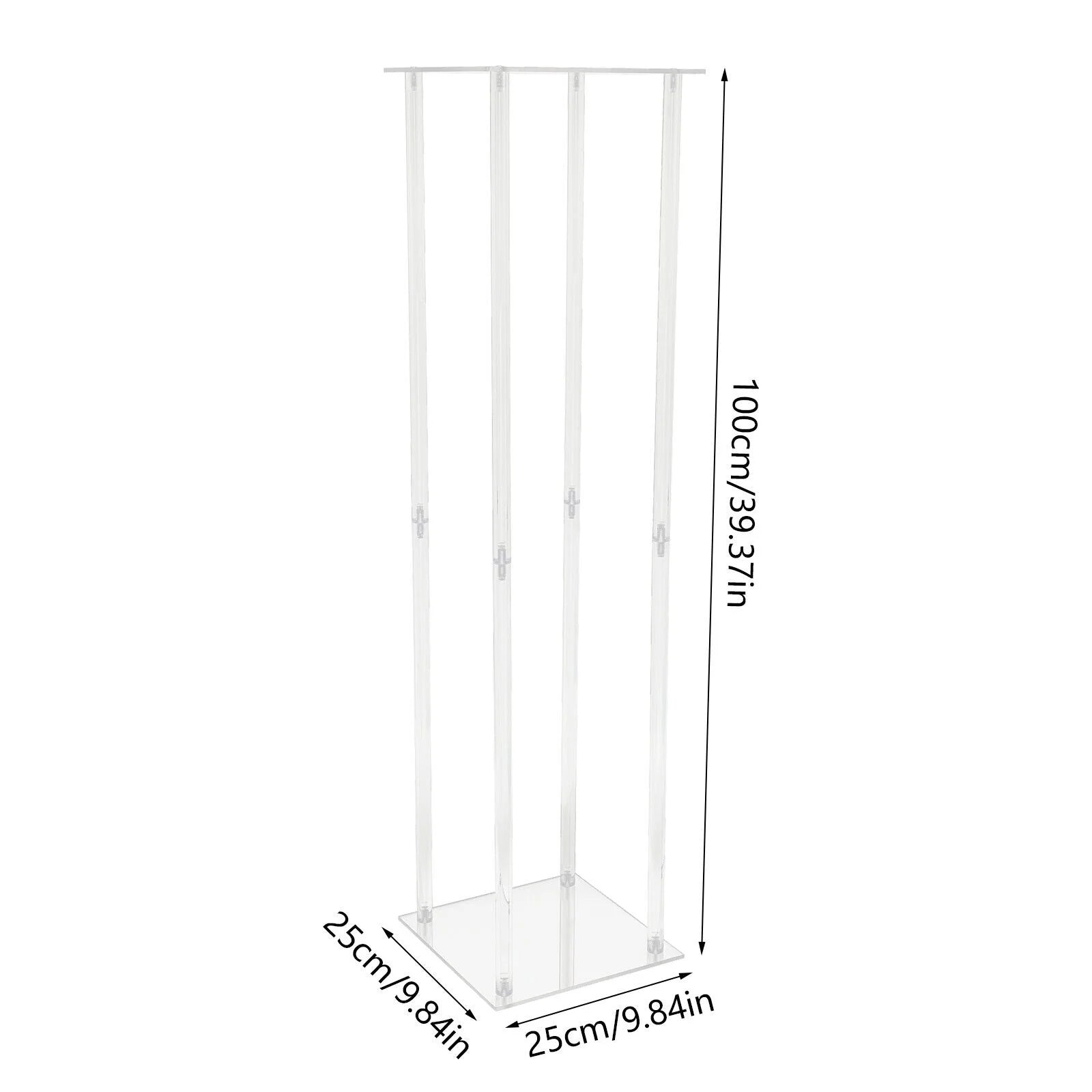 Clear Acrylic Flower Stand Column for Wedding Decoration k7