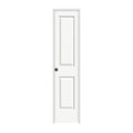 JELD-WEN 18 in. x 80 in. Cambridge White Painted Right-Hand Smooth Solid Core Molded Composite MDF Single Prehung Interior Door