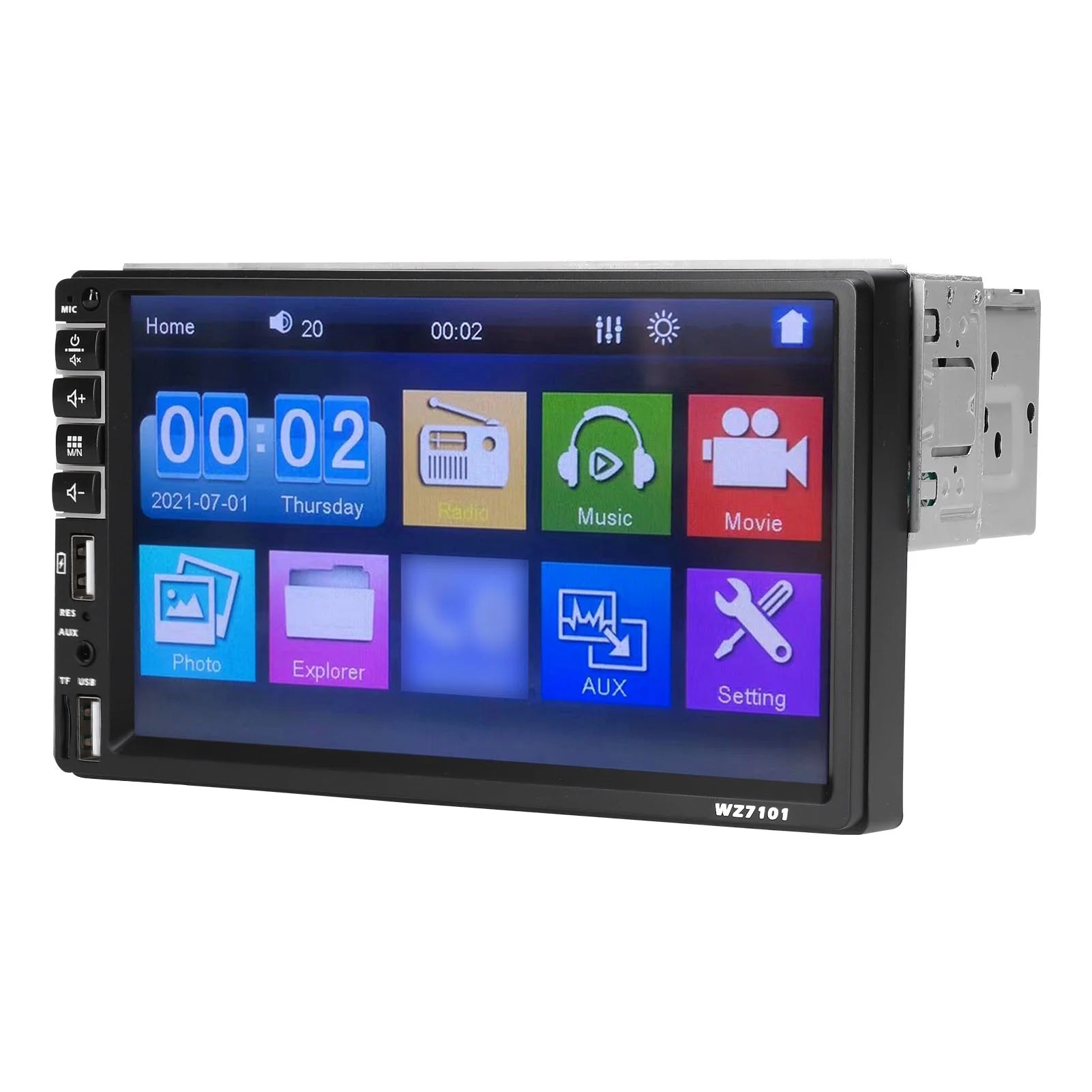 Single Din Car Stereo 7 Inch Touchscreen MP5 Player A7
