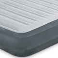 Intex Comfort Plush Mid Rise Dura-Beam Airbed with Internal Electric Pump, Bed Height 13", Queen Grey