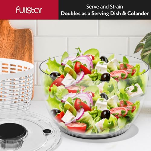 Large Salad Spinner 6.3 Quart White k7