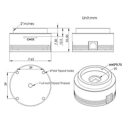 Astronomy Camera USB 3.0 Color A7k