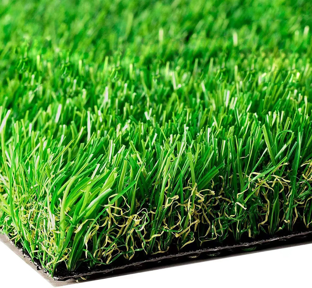 GATCOOL Artificial Grass,1.38" Pile Height Custom Sizes 6' x14‘ Realistic Synthetic Grass, Drainage Holes Indoor Outdoor Pet Faux Rug Carpet for Garden Backyard Patio Balcony 6FTx14FT (84sq ft)
