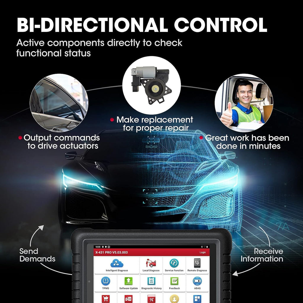 Diagnostic Scanner with Bidirectional Control, ECU Coding, Key Programmer A7