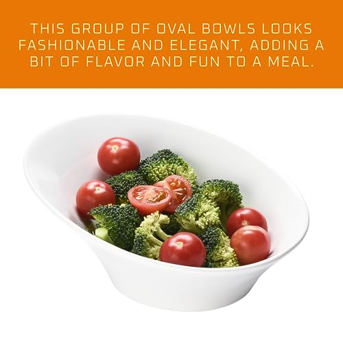 Ceramic Salad Bowls Set of 2 White 8.3 & 6 Inch q7