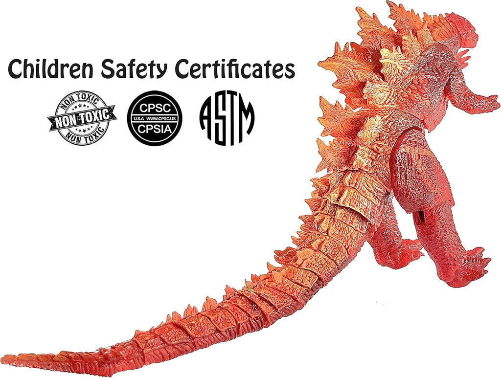 Burning Godzilla Action Figure for Display Decoration k7