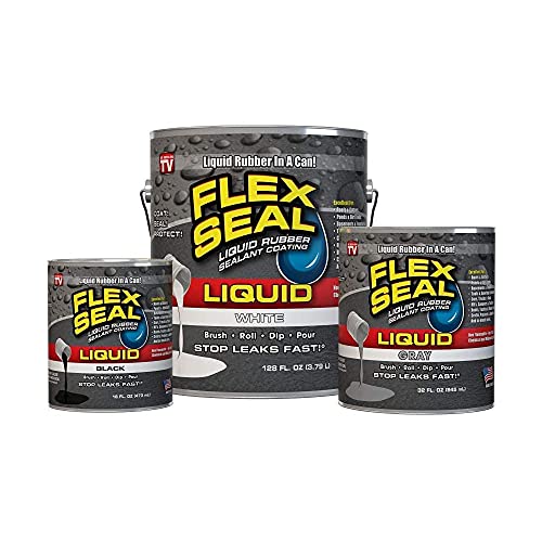 Liquid Rubber Coating Sealant 32oz Gray Waterproof UV Resistant A7