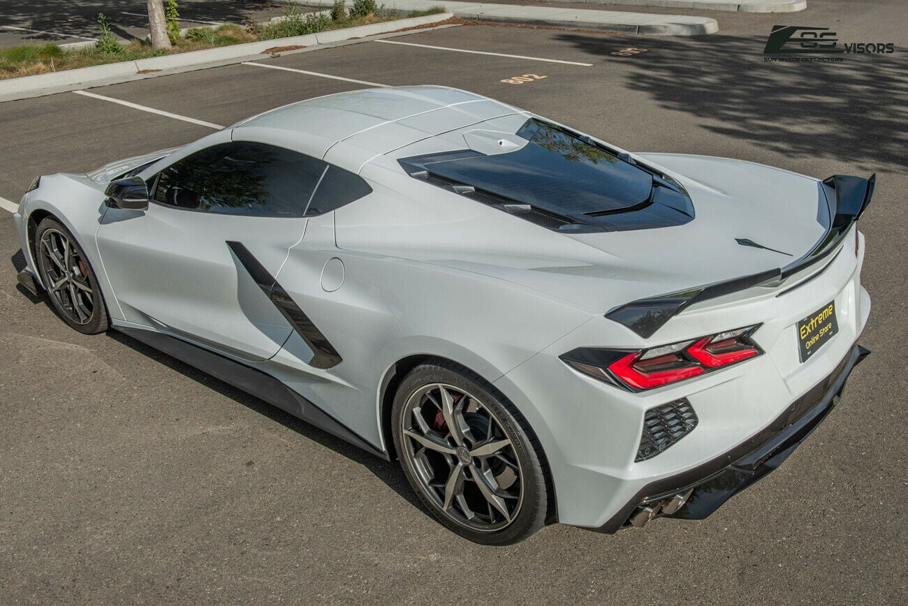 Replacement Rear Trunk Spoiler Wickers Pair for Corvette C8 A7