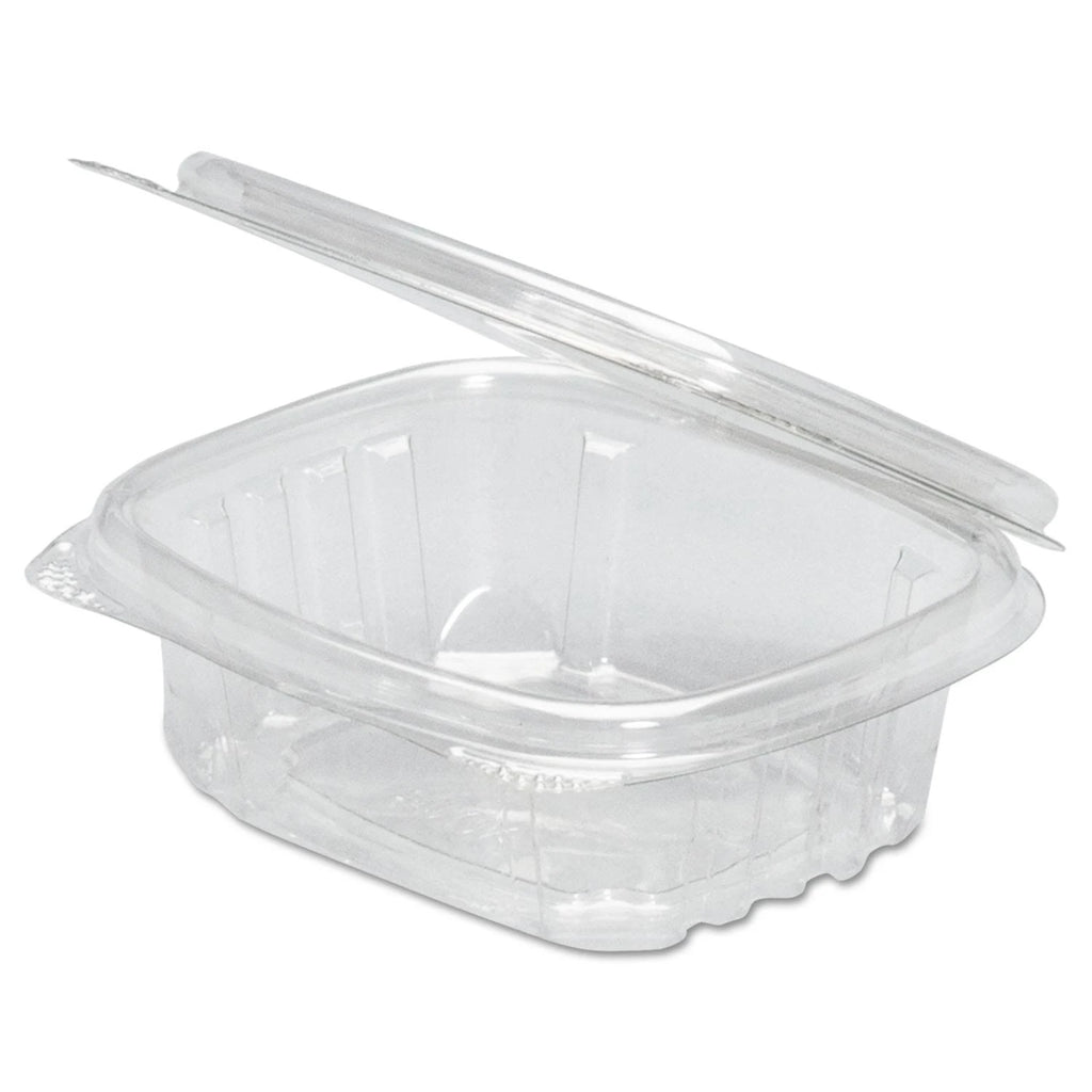 Genpak AD24 24 oz. Clear Hinged Deli Container - 200/Case