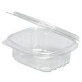 Genpak AD24 24 oz. Clear Hinged Deli Container - 200/Case