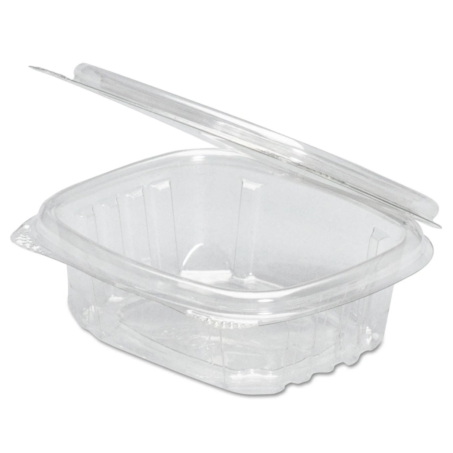 Genpak AD24 24 oz. Clear Hinged Deli Container - 200/Case