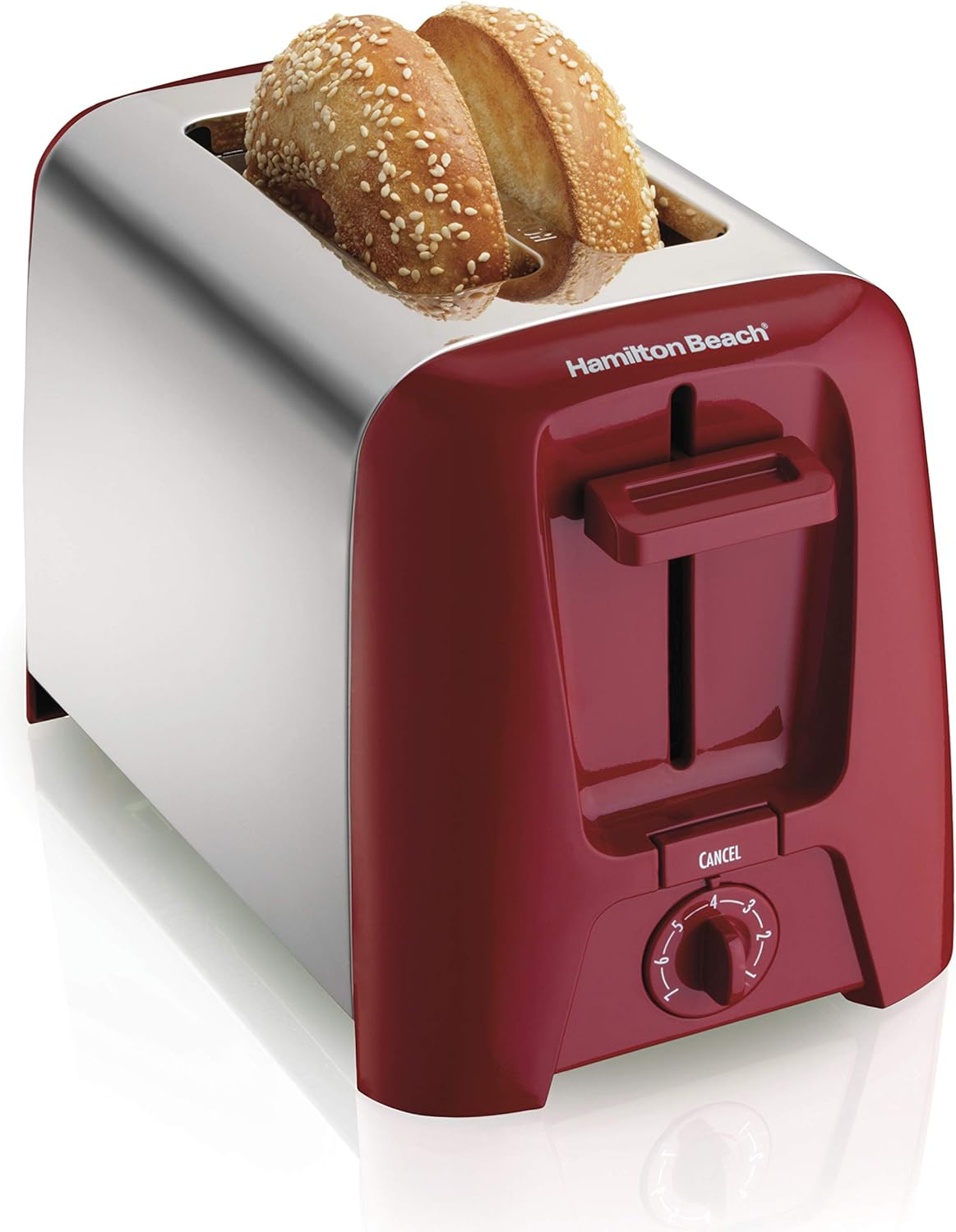 2 Slice Toaster with Extra Wide Slots, Red 7k