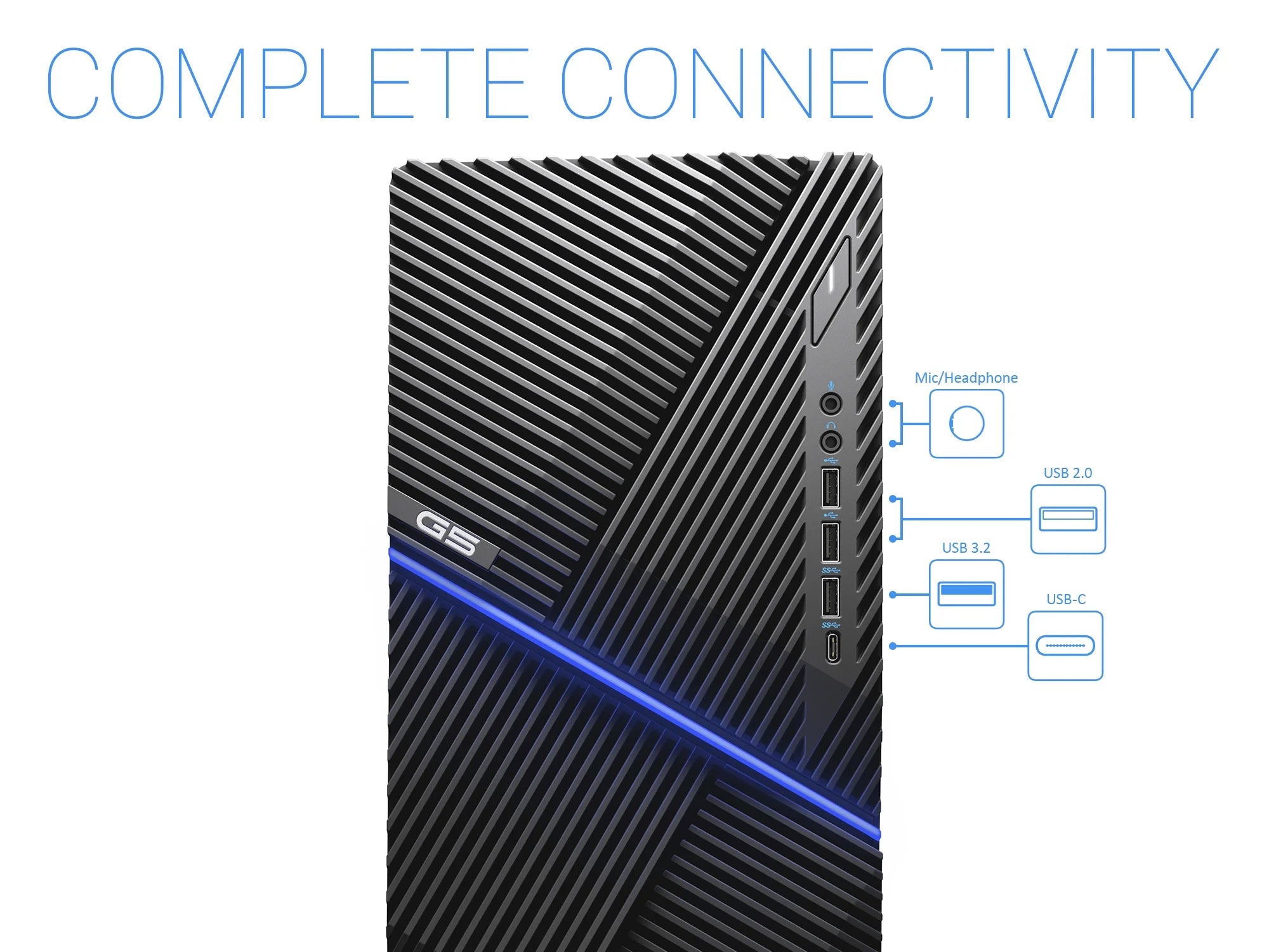 Gaming Desktop, Core i5, 8GB RAM, 2TB SSD, RX 5300, Win10 H7k