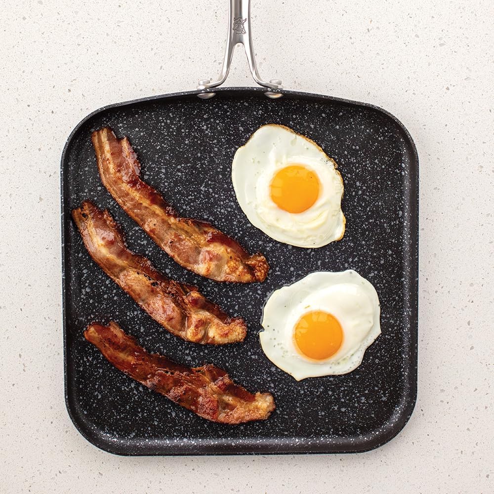 Aluminum Square Griddle 11-Inch Ceramic Coating A7