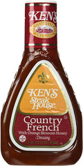 Country French Salad Dressing 16 Ounce (Pkg of 3) Ken's Steak House