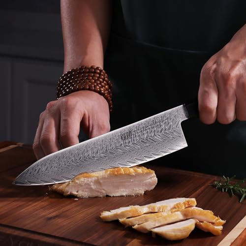 8 Inch Japanese Chef's Knife Damascus Steel A7