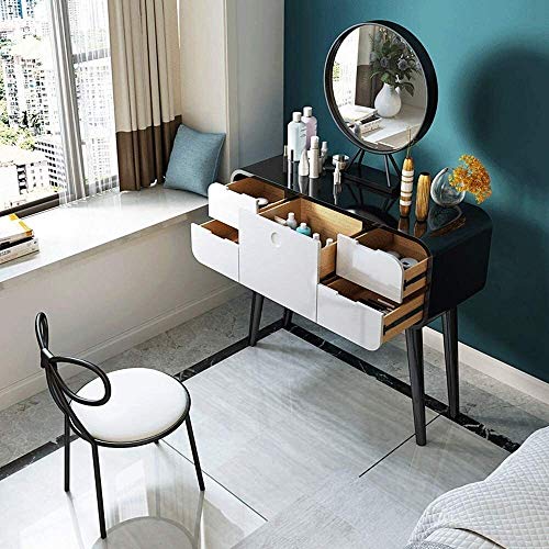 Dressing Vanity Table with Stool for Bedroom White 7k