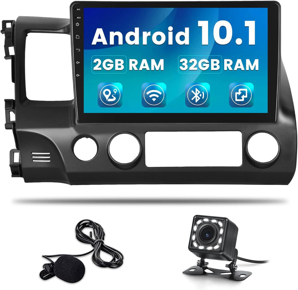 Car Stereo 10.1 Inch Touch Screen Radio with Navigation Bluetooth Fm7